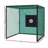 Everfit 3m Golf Practice Net Hitting Cage with Steel Frame Golf / Baseball Training